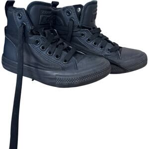 Converse All Star Youth High‎ Top Black Sneakers Shoes Size 12 EU 29 Lace Up